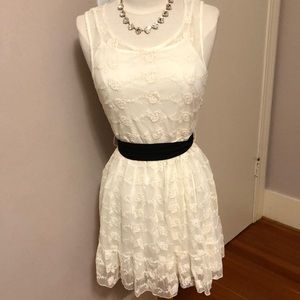 White lace dress